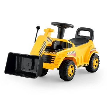 Braucams ekskavators-buldozers bērniem no 19 līdz 36 mēnešiem, dzeltens