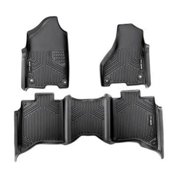 Автомобильные коврики для Dodge Ram 1500/2500/3500 Crew Cab, 3 шт., TPE, черные.