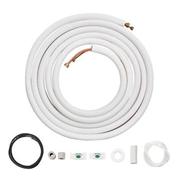 Mini sadalītās līnijas komplekts, vara caurules 6,4–9,5 mm, 3 slāņu izolācija, HVAC sistēmām