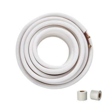 Mini dalītās caurules komplekts, 6,4–9,5 mm vara caurules ar izolāciju, 15240 mm
