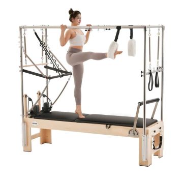 Koka Pilates reformators ar dubultu pretestību, līdz 180 kg