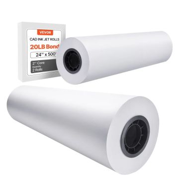 Platformāta CAD zīmēšanas papīrs, 61 cm x 152,4 m, 2 ruļļi