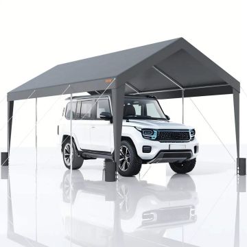 Навес для автомобиля/гаража, палатка 3x6 м с 8 стойками.