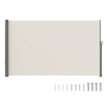Izvelkama sānu markīze, 63"x118", ūdensnecaurlaidīga, bēša