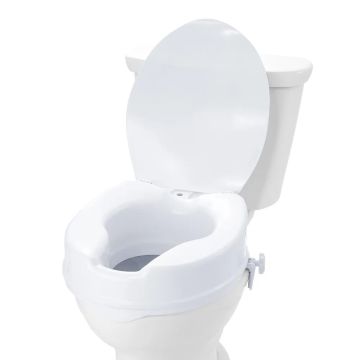 Paaugstināts tualetes poda vāks 10 cm, universāls pacelšanas mehānisms, paredzēts invalīdiem