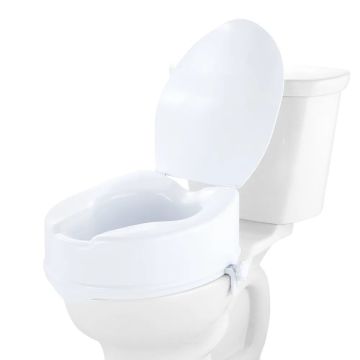 Paaugstināts tualetes poda vāks 15 cm, universāls stiprinājums, paredzēts invalīdiem