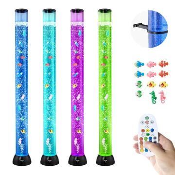 Sensorā burbuļcaurules akvārija lampa, 16 krāsas, 120 cm