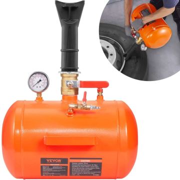 Riepu bortu tīrīšanas un pievilkšanas instruments ar manometru, 19 l, 85–116 PSI