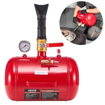 Piepūšams riepu bortu instruments 18,9 L, pneimatisks, sarkans