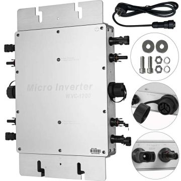 Saules MPPT invertors 1200W ūdensizturīgs 220V