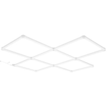 LED garāžas griestu gaismekļi 22000LM 6500K kvadrātveida vēsi balta gaisma