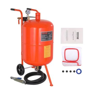 Пескоструйный аппарат высокого давления 75,7 л, 60-110 PSI, с 4 соплами.