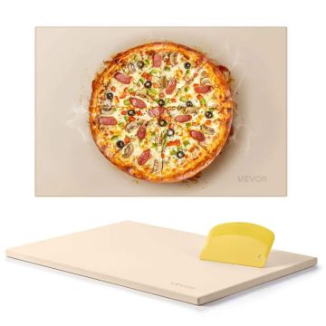 Taisnstūra kordierīta picas akmens 508x355 mm, 17 mm biezs, cepeškrāsnij un grilam