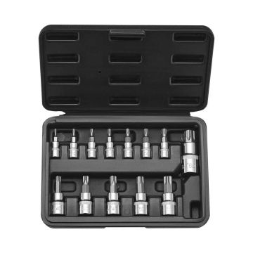 Набор бит Torx, 13 предметов, сталь S2 и CR-V, T8-T60, 1/4-1/2 дюйма