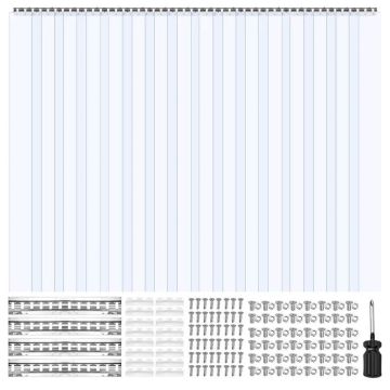 Прозрачная ПВХ-занавеска для дверей 243,8x243,8 см