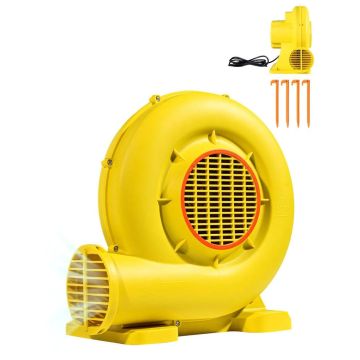 Elektriskais gaisa pūtējs 590-690 W, 2750 apgr./min, dzeltens, piepūšamajai mājai un atrakcijām