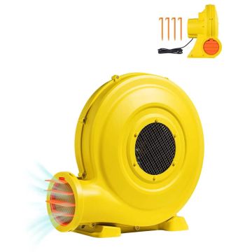 Elektriskais piepūšamais gaisa pūtējs 870-950 W, dzeltens