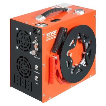Pārnēsājams PCP gaisa kompresors 4500PSI ar dzesēšanu DC12V/AC230V