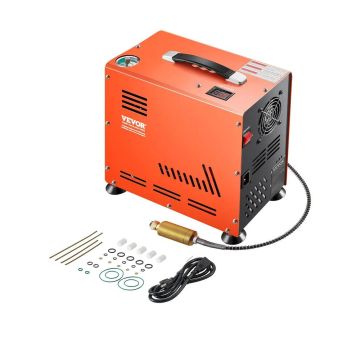 PCP gaisa kompresors 800 W, 4500 PSI, divu cilindru, ar ventilatora dzesēšanu