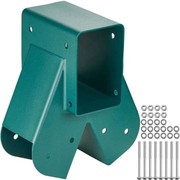 A-veida oglekļa tērauda šūpoļu kronšteini, zaļi, 101,6x101,6 mm un 101,6x152,4 mm