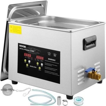 15 litru ultraskaņas detaļu tīrītājs ar sildītāju, laboratorijai