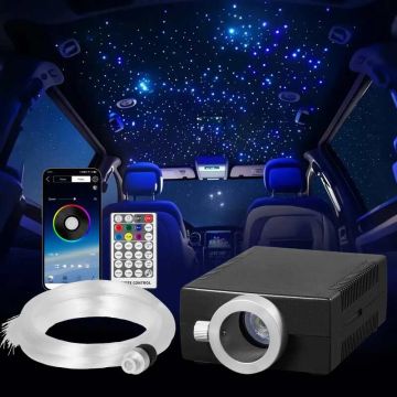 Комплект светодиодных потолочных лент Starlight RGBW, 150 шт., 6,5 футов, с управлением по Bluetooth.