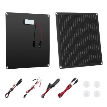 20 W 12 V saules lādētājs ar viedo kontrolieri, IP67 pārnēsājams