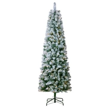 Ziemassvētku mākslīgā eglīte 6,5 pēdas (1,9 m) ar 250 LED gaismiņām, metāla pamatne