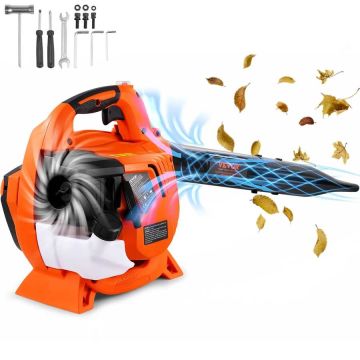 Benzīna 2 taktu lapu pūtējs, 26 cm³, 425 CFM, 156 jūdzes stundā, manuāls