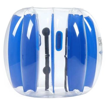 Piepūšamās burbuļbumbas, 1,2 m, zilas svītras, PVC