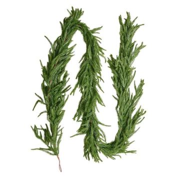 Ziemassvētku mākslīgā vītne, 275 cm, Norfolkas priedes imitācija
