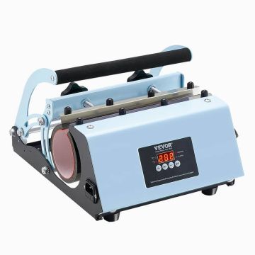 Stikla termopreses mašīna krūzītēm, zila, 311,8-850,5 g
