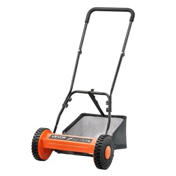 Stumjamais zāles pļāvējs 35 cm, 5 asmeņi, manuāls, ar spolēm un grozu