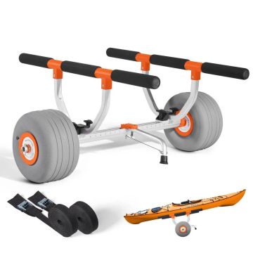 Kajaku un kanoe ratiņi ar 30,5 cm PU riepām, kravnesība 158,8 kg