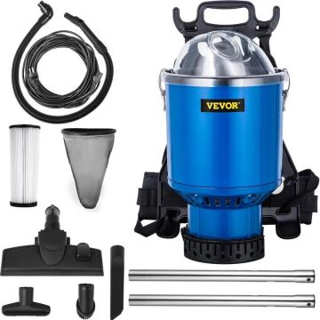 Mugursomas tipa putekļsūcējs 3,4 l, HEPA filtrācija, rūpnieciskais, ar instrumentiem