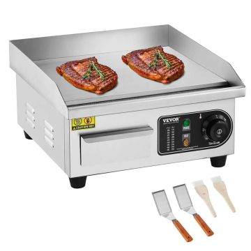 Komerciālā elektriskā fritieri, 2000 W, nerūsējošā tērauda, ​​regulējama temperatūra