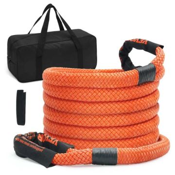 Кинетический буксировочный трос 7/8" x 6,1 м, грузоподъемность 13 876 кг, внедорожный ремень для джипов и грузовиков.