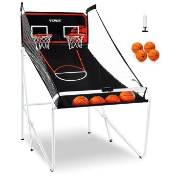 Salokāma basketbola spēle 2 spēlētājiem, elektroniska, melnbalta