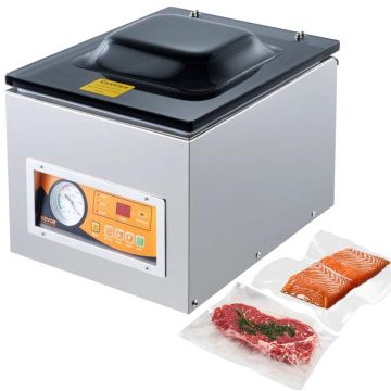 Kamerveida vakuuma iepakošanas mašīna, 260 W, 260 mm blīvējums