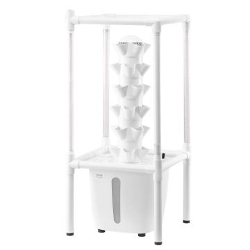 Hidroponikas augu diedzēšanas tornis ar lampu, 30 pākstis, 6 līmeņi, vertikāls