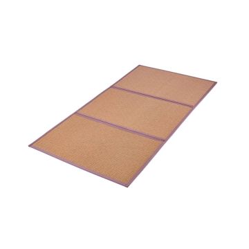 Japāņu rokām austs dabīgā rotangpalmas tatami paklājiņš, 80 x 39 collas, salokāms