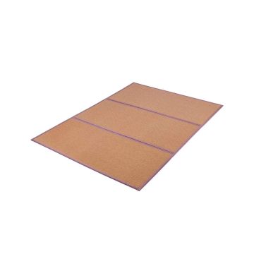 Japāņu tatami paklājiņš, 80x55 collas, dabīgs rotangpalmas audums, salokāms, neslīdošs