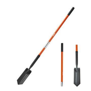 Tranšejas lāpsta, 10,4 cm asmens, 142,5 cm, ar stikla šķiedras rokturi