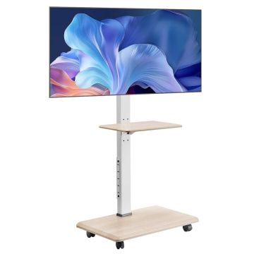 Pārvietojams TV statīvs ar riteņiem 32-70", regulējams augstums, VESA 600x400 mm