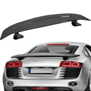 GT spārna automašīnas aizmugurējais spoileris, 46,3 collas, ABS, spīdīgi melns