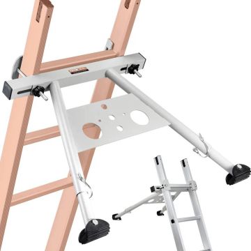 Regulējama garuma kāpņu stabilizators ar neslīdošām gumijas pēdām, celtspēja 150 kg