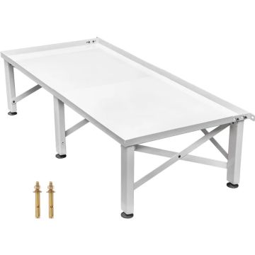 Universāls veļas mazgāšanas paliktnis 124x54,9 cm, regulējams augstums