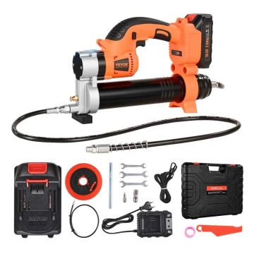 Беспроводной электрический шприц для смазки 20 В, давление 8000 PSI, шланг 30 дюймов.