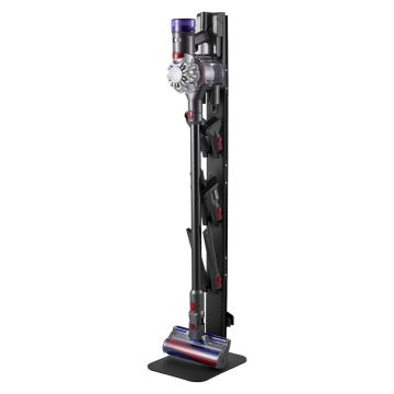 Putekļsūcēja statīvs, saderīgs ar dyson V6-V15, melns, ar āķiem