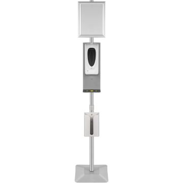 Automātisks infrasarkanā roku dezinfekcijas līdzekļa dozators ar statīvu, 1000 ml, augstums 55–63 cm